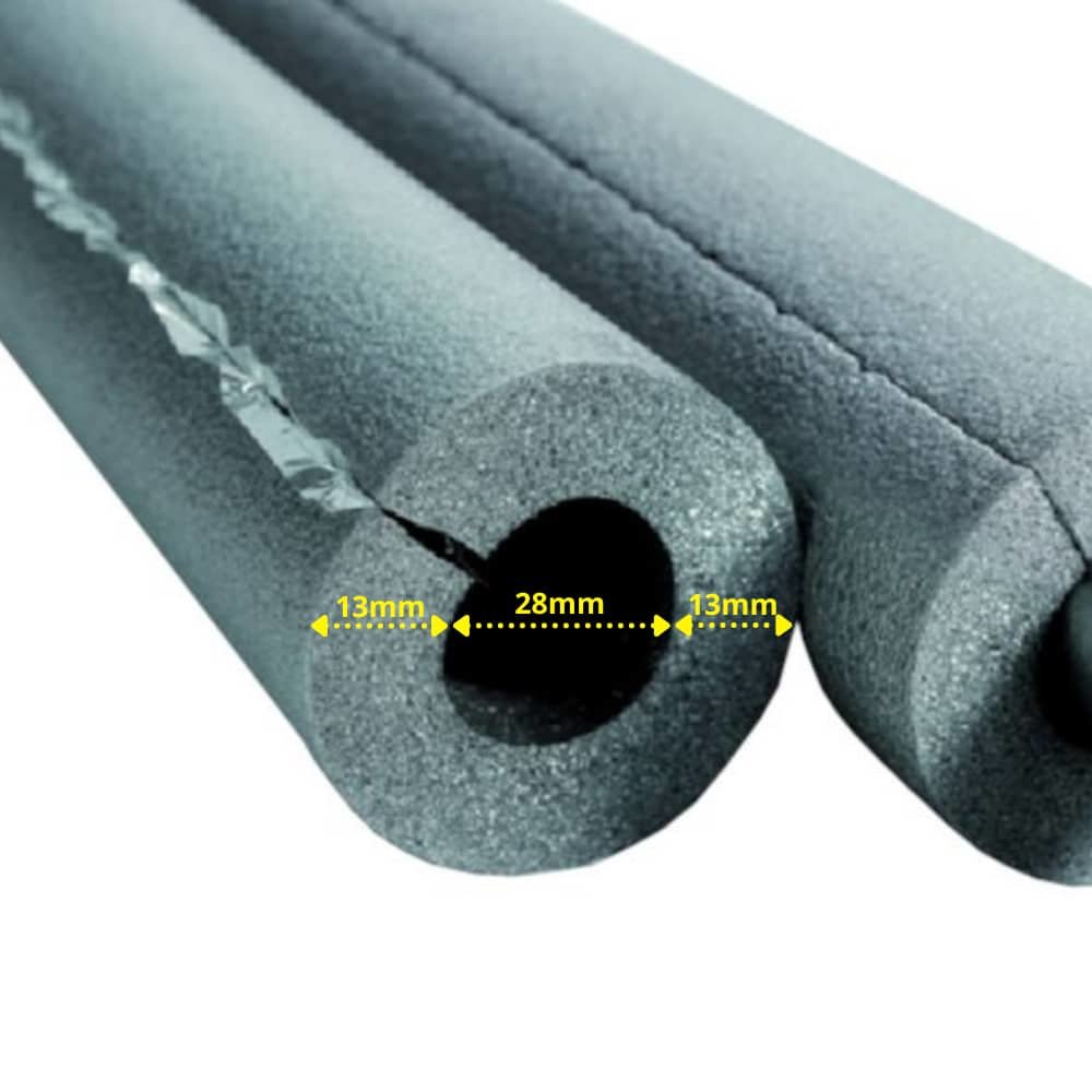 CLIMAFLEX® XT 2m Isolierschlauch Ø 28 mm x 13 mm Dämmung selbstklebend 50% GEG