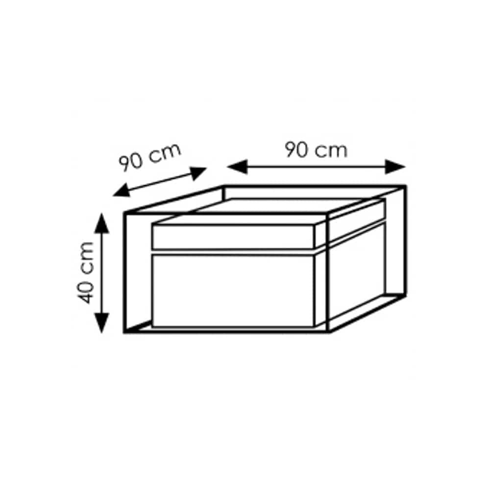 Schutzhülle Deluxe rechteckiger Tisch,ca.90x90x40