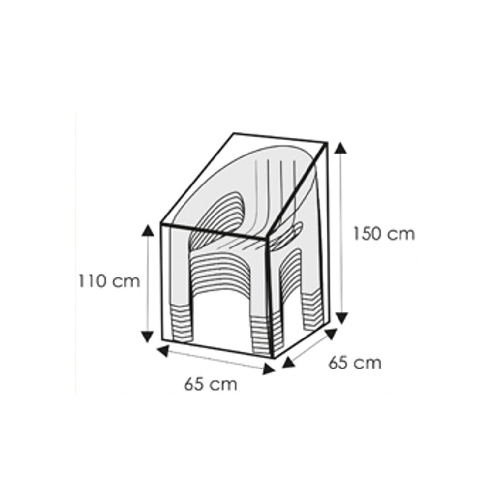 Schutzhülle transparent Stapelsessel,ca.65x65x110/150