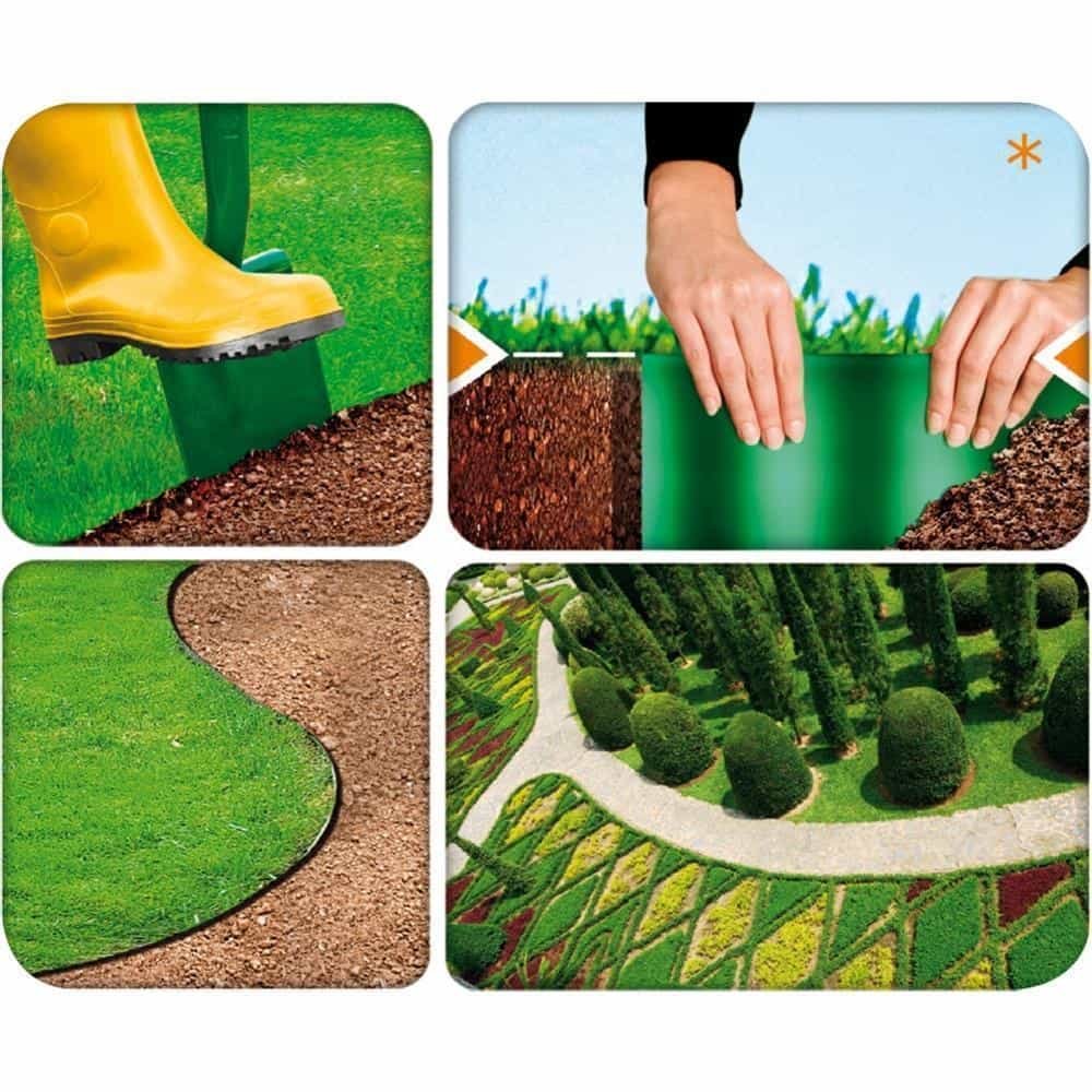 Gartenrand braun 15 cm x 9 Meter