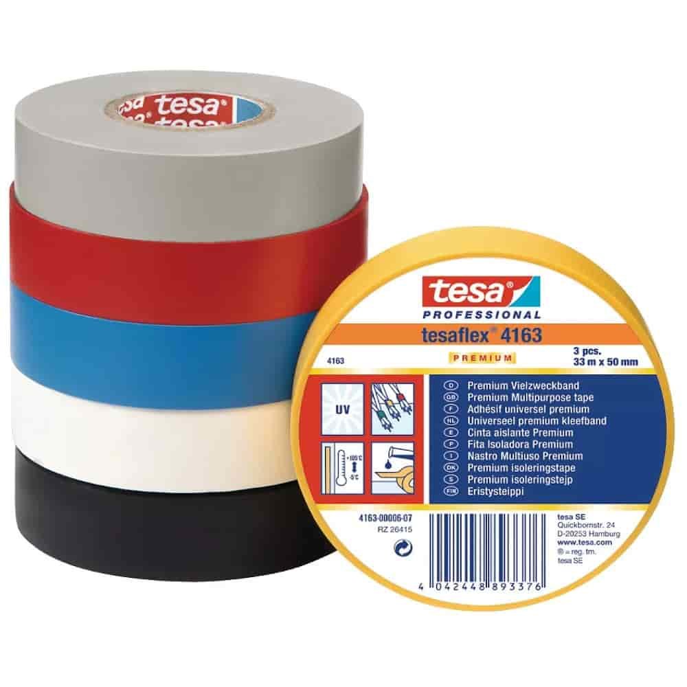 tesa tesaflex Isolierband 4163 PVC 19 mm x 33 m (grau)