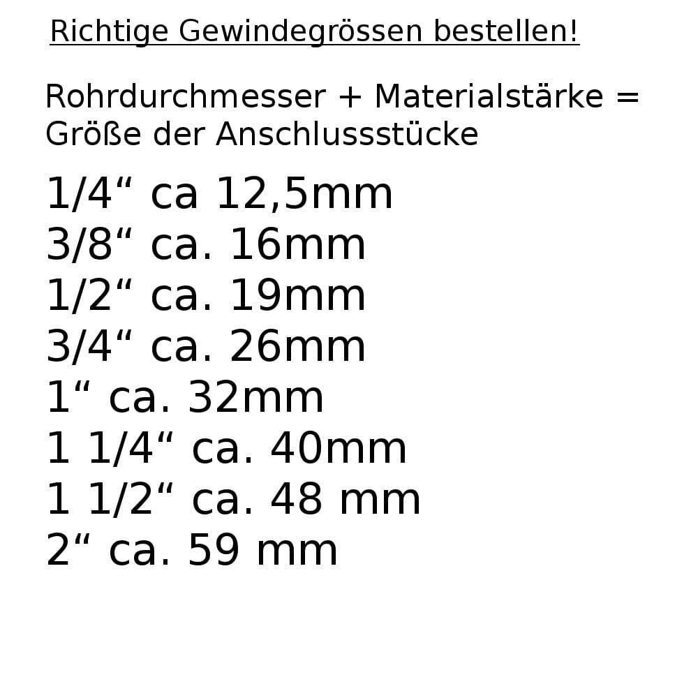 Pressfitting Rohr-Übergang auf Kupferrohr 20 x 2 - 15 mm vernickelt