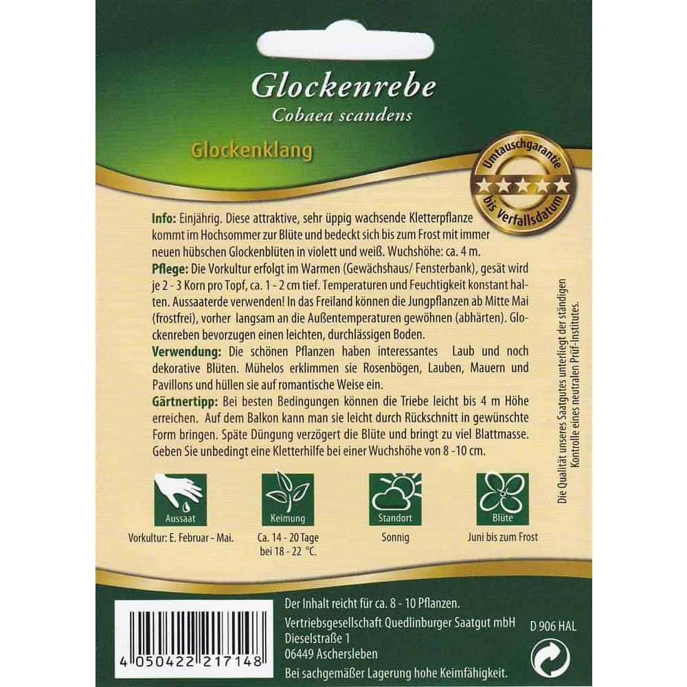 Glockenrebe, Glockenklang