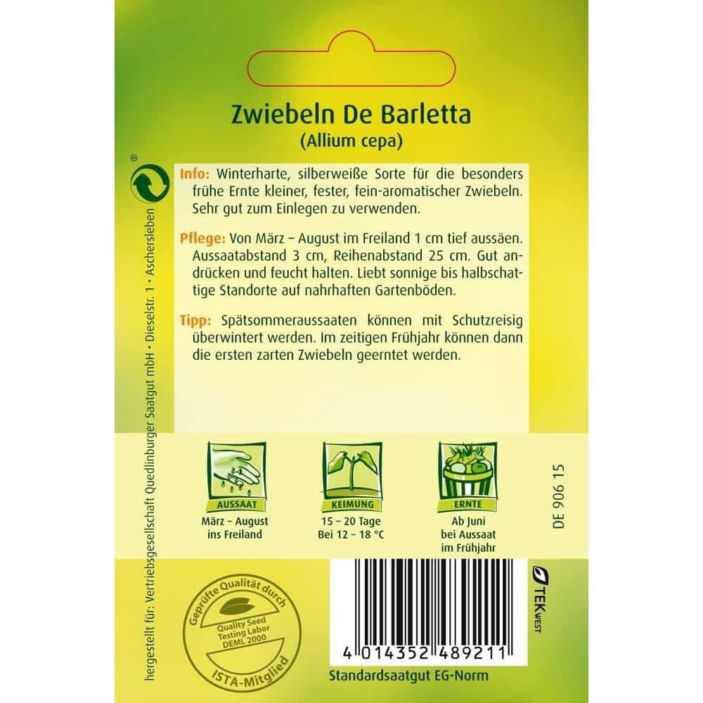 Zwiebel, De Barletta