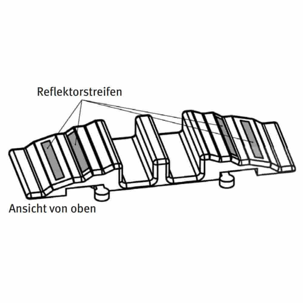 Schlauchbrücke Kabelschutz offen