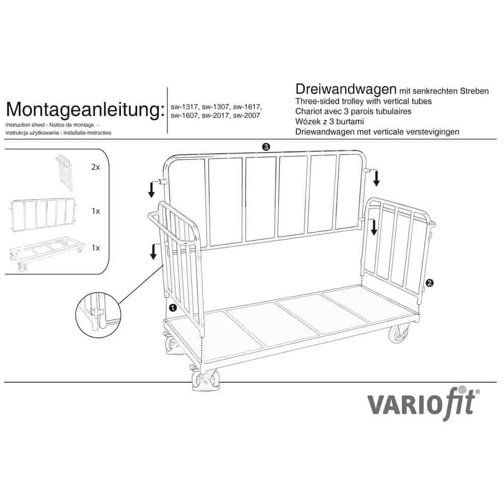 Streben Dreiwandwagen 500 kg Typ S (TG)