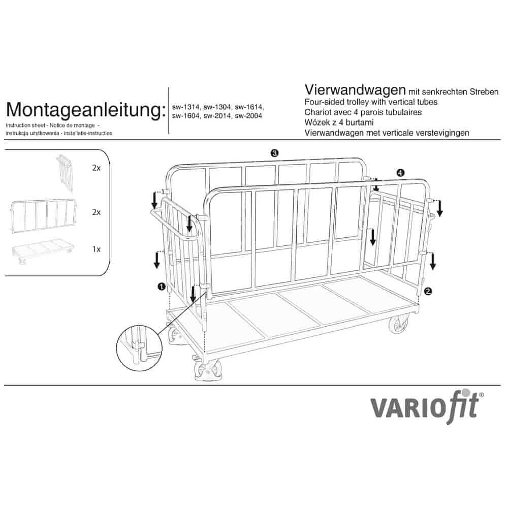 Streben Vierwandwagen 500 kg Typ S (TG)