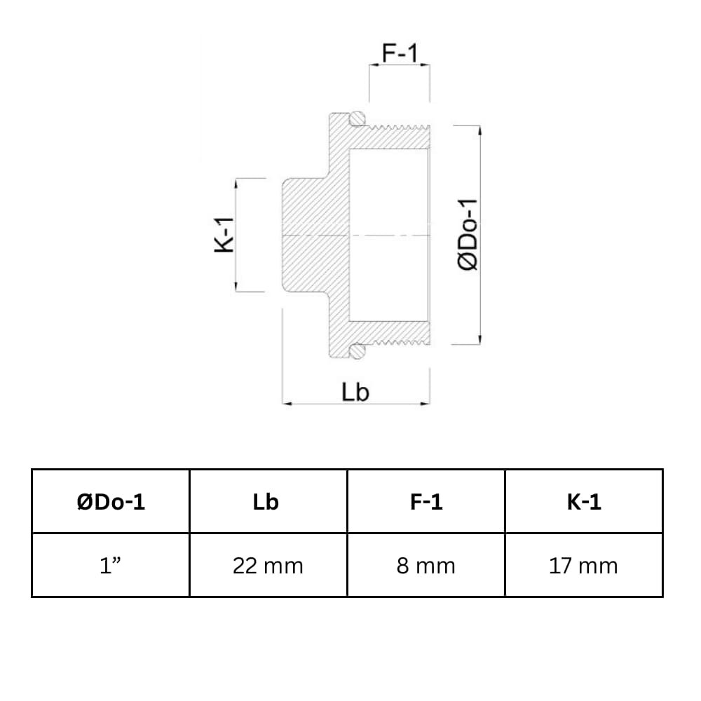 Gewindefitting Messing Stopfen 1" AG