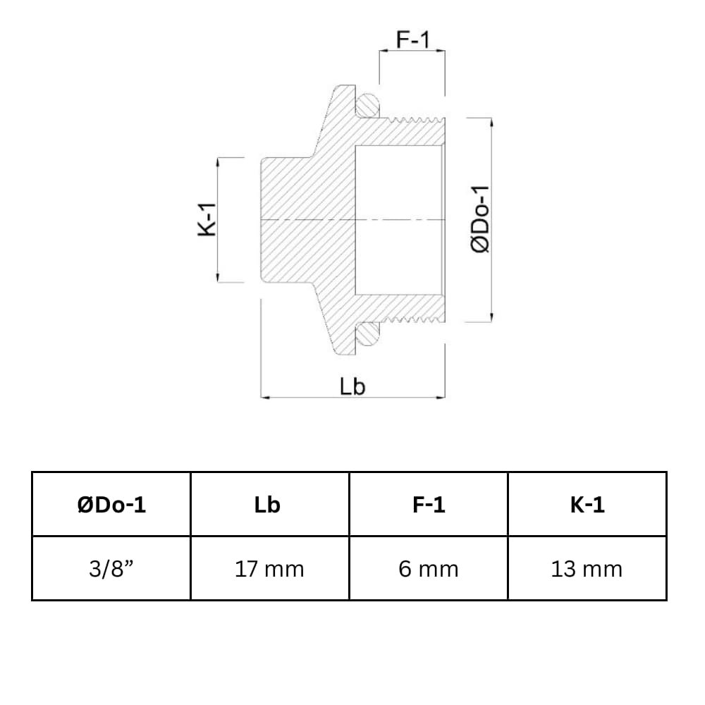 Gewindefitting Messing Stopfen 3/8" AG