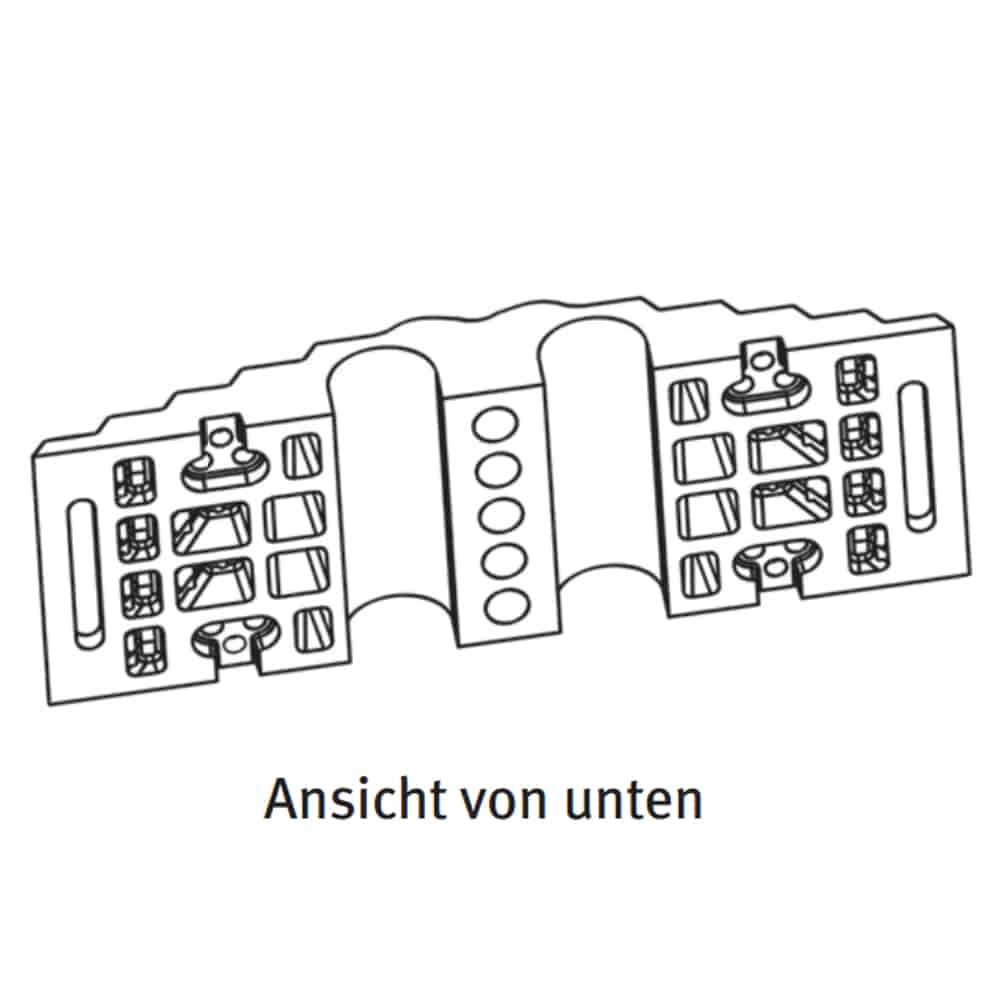 Schlauchbrücke Kabelschutz geschlossen / Tunnel