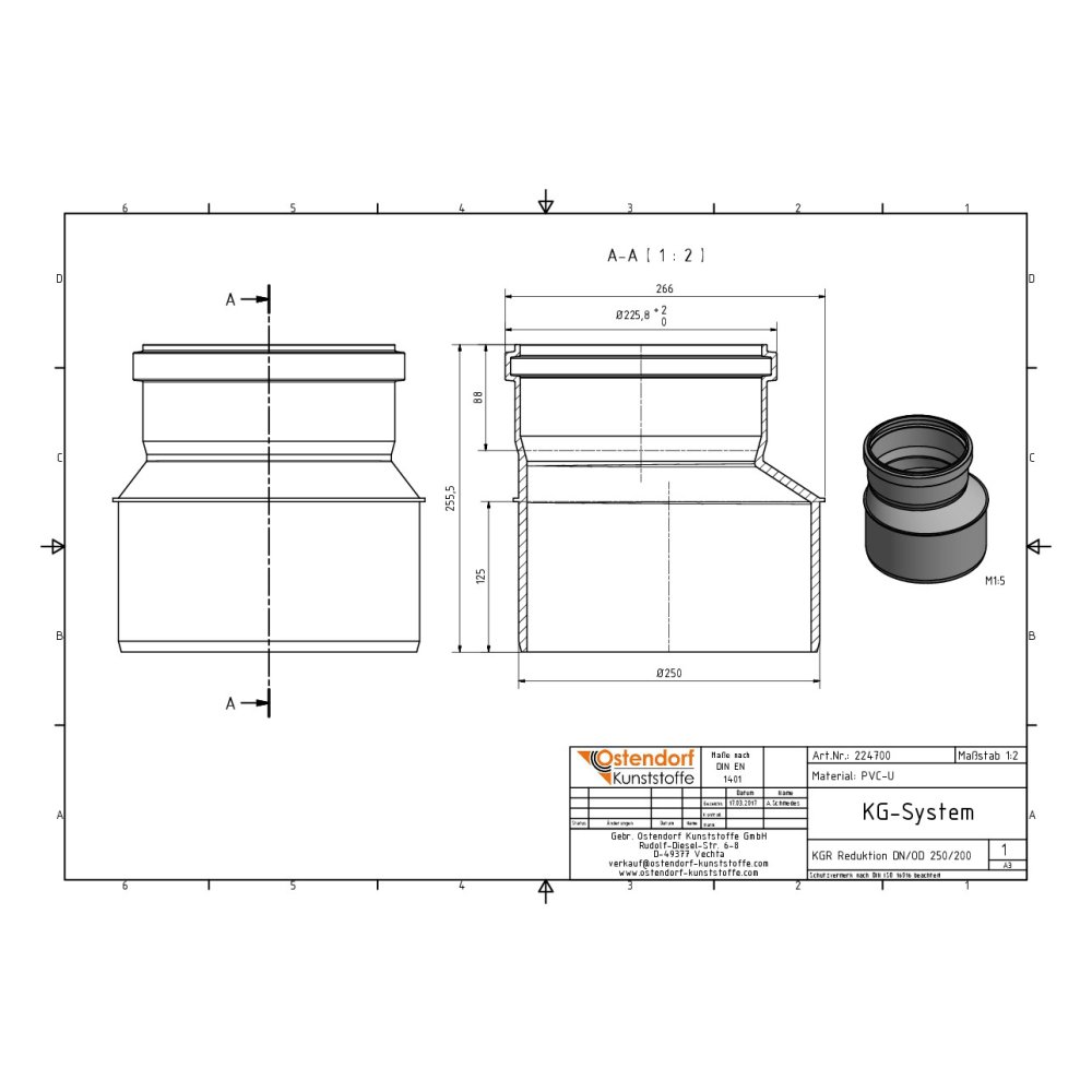 KGR Reduktion DN/OD 250/200