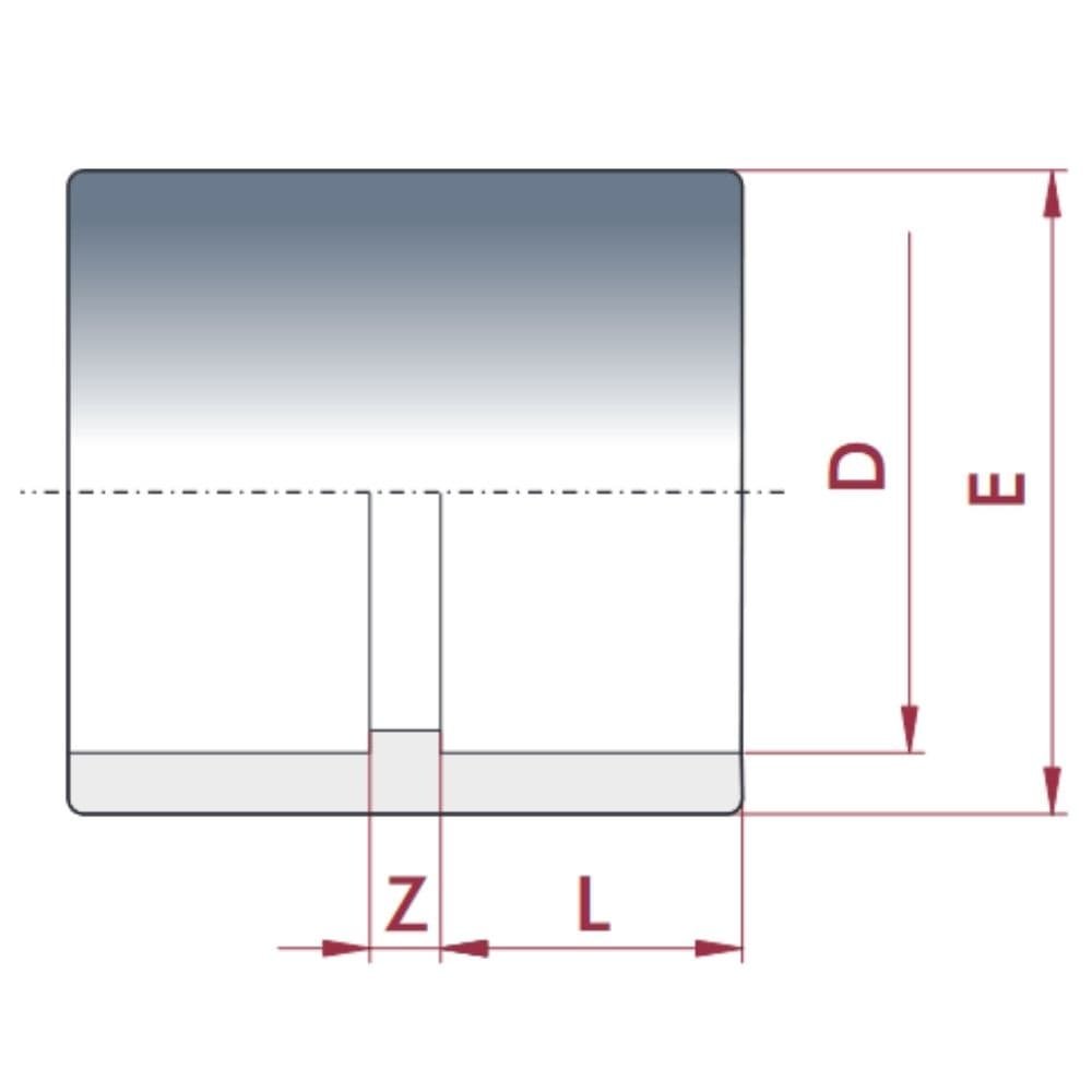 PVC - U Klebemuffe 32 mm PN16