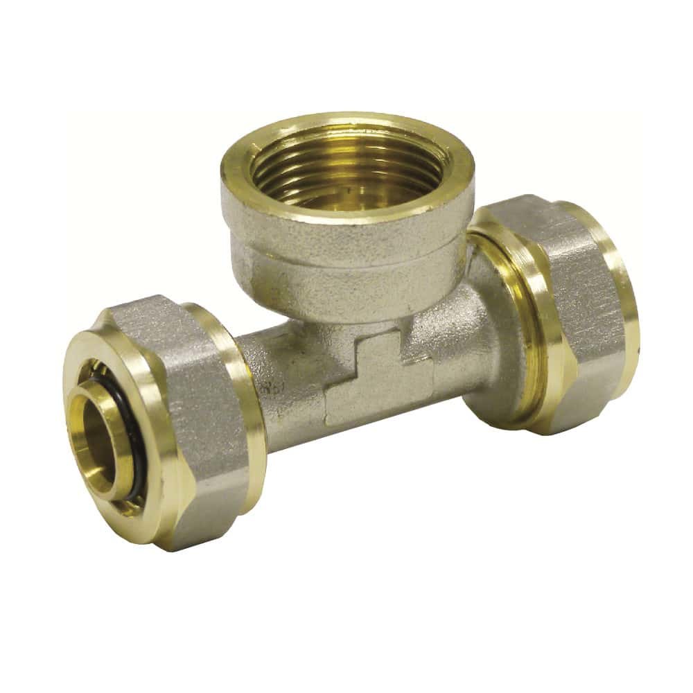 Schraubfitting T-Stück 20 x 2 - 3/4" IG - 20 x 2