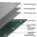 grün 650 g/m² PVC 2,5 x 6m (15m²) Plane-0