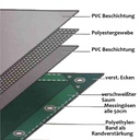 weiss 650 g/m² PVC 4 x 8m (32m²)  Plane-0