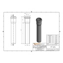 HTsafeEM Rohr DN/OD 32 x 1000 mm-1