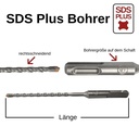 Hammerbohrer für SDS-PLUS 4-Schneider Ø 14,0mm x 600mm Länge-0