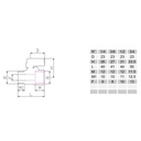 Kugelhahn Mini aus Messing mit rotem Griff, 3/4" AG x 3/4" IG-0