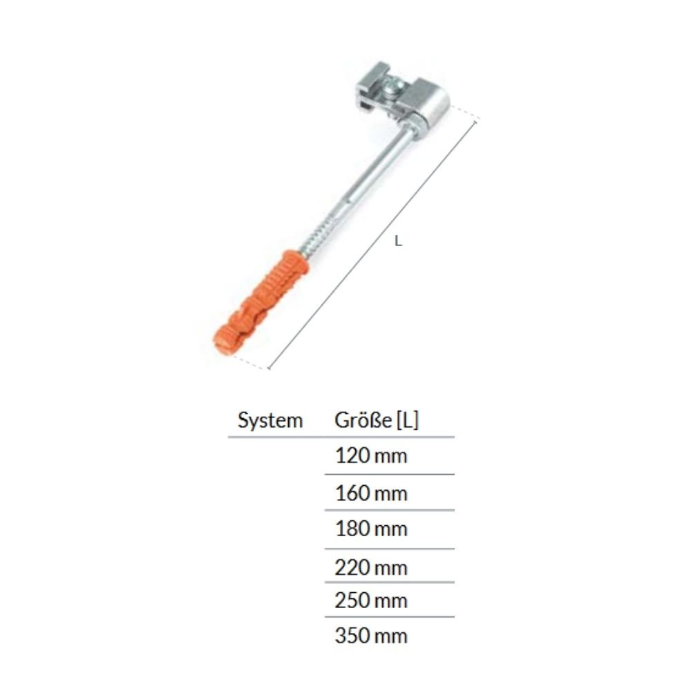 Haken für PVC-Bügel (Metall) 160mm-0