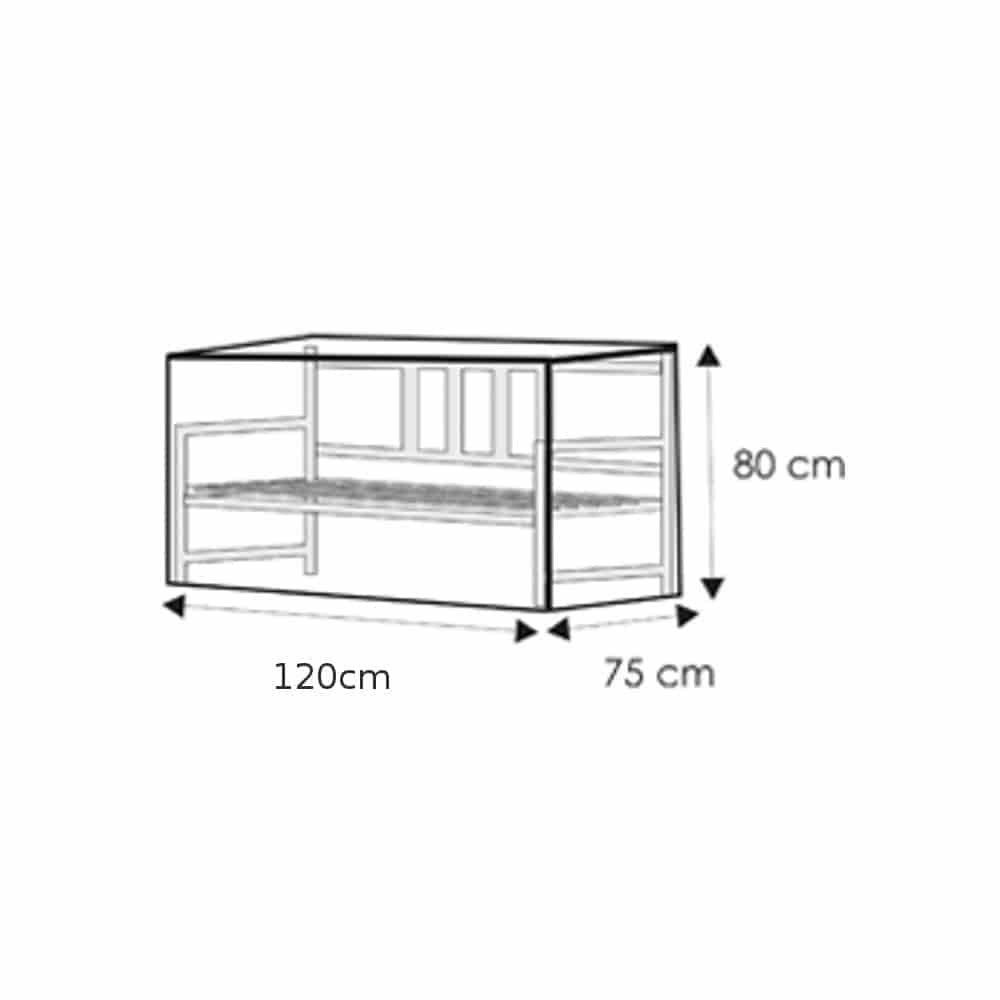 Schutzhülle transparent 2er Bank,ca.120x75x80-0