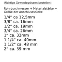 Wandwinkel 16 x 2 mm - 3/8" - 39 mm-2