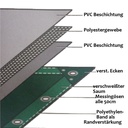 grün 650 g/m² PVC 6 x 8m (48m²) Plane-0