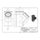 KGEA Abzweig DN/OD 160/125   45 Grad-0