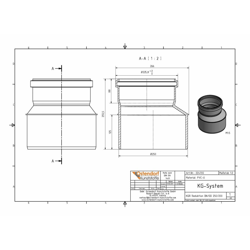 KGR Reduktion DN/OD 250/200-1