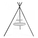 Schwenkgrill „TIPI“ 210 cm + Doppelrost 70 cm und 40 cm  aus Edelstahl