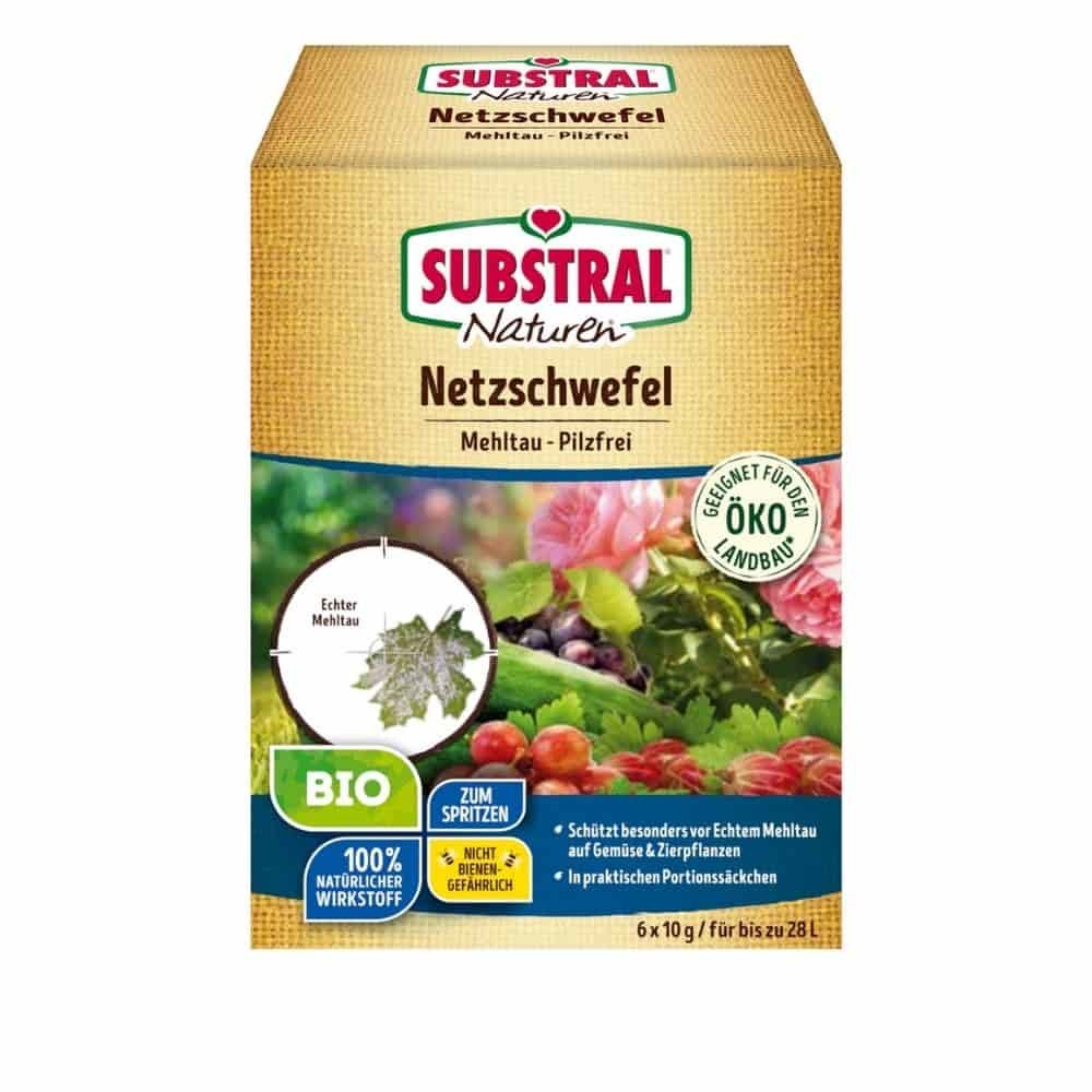 Naturen Bio Netzschwefel Mehltau-Pilzfrei 60g Faltschachtel mit Sachets