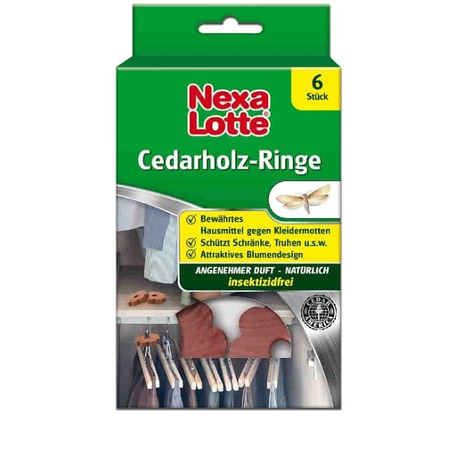 [BONI-3630] NEXA LOTTE® Cedarholz-Ringe 6 Stk.