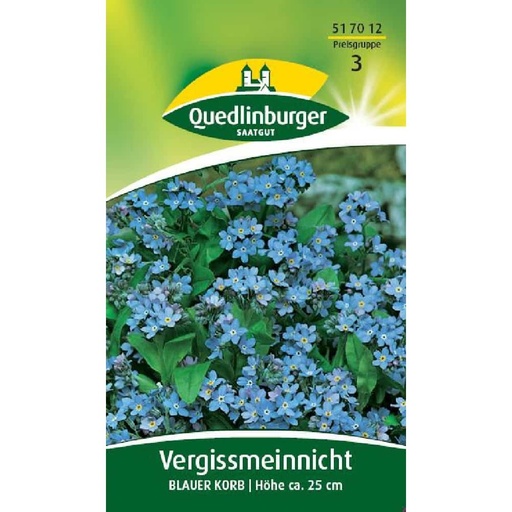 [BONI-517012] Vergissmeinnicht, Blauer Korb