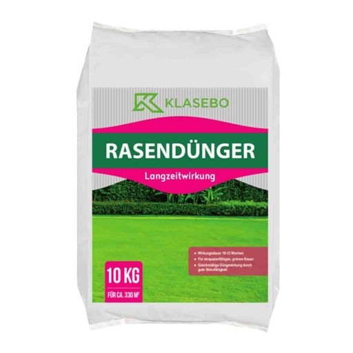 [BONI-14012] 10kg Rasendünger Langzeitwirkung KLASEBO 20+5+8 NPK 330m²